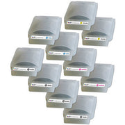 Set of 10 Compatible Brother LC25 Ink Cartridges (4 Black, 2 Cyan, 2 Magenta, 2 Yellow)