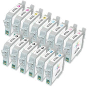 Set of 14 Remanufactured Epson T033 Ink Cartridges (Multi Color)