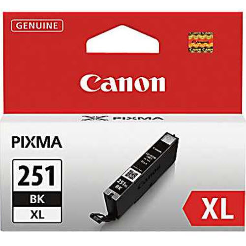 OEM Canon 6448B001 (CLI-251XL) High-Yield Black Ink Cartridge (4,425 Pages)