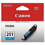 OEM Canon 6514B001 (CLI-251) Standard-Yield Cyan Ink Cartridge