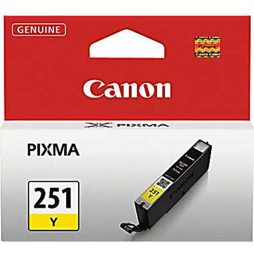 OEM Canon 6516B001 (CLI-251) Yellow Ink Cartridge (310 Pages)