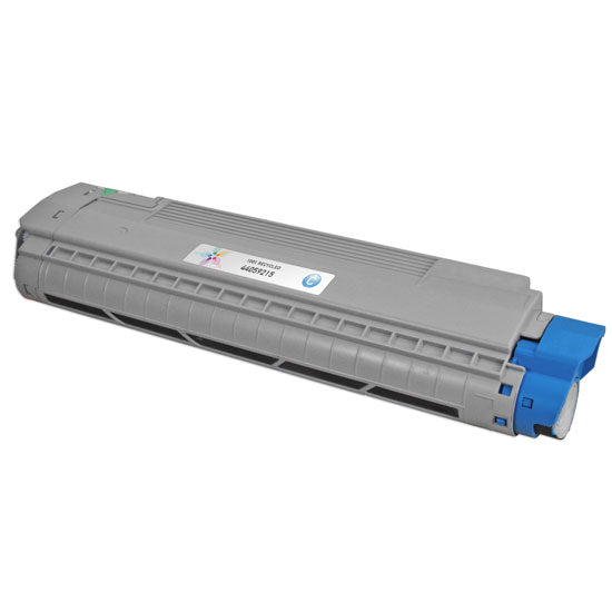 Remanufactured Okidata 44059215 Cyan Laser Toner Cartridge (10,000 Pages)