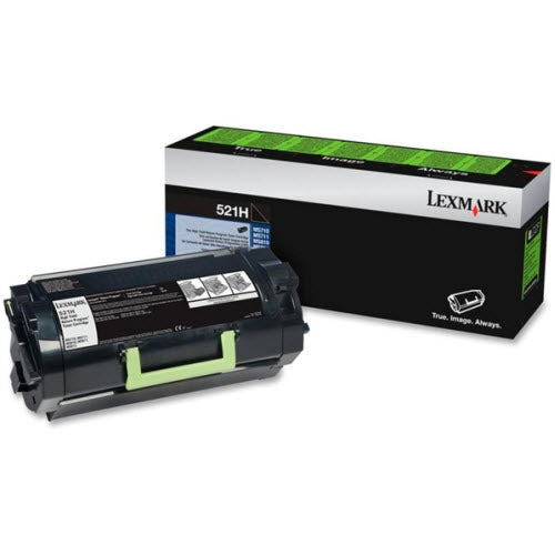 OEM Lexmark 52D1H00 (521H) High Yield Black Laser Toner Cartridge (25,000 Pages)