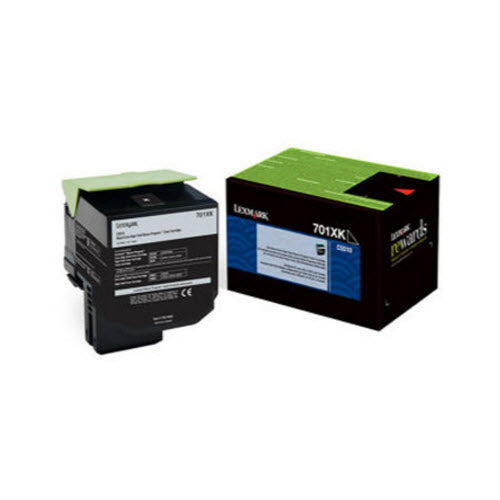 OEM Lexmark 70C1XK0 (701XK) Extra High-Yield Black Laser Toner Cartridge (8,000 Pages)