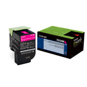 OEM Lexmark 70C1XM0 (701XM) Extra High-Yield Magenta Laser Toner Cartridge (4,000 Pages)