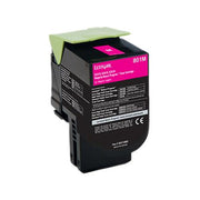 OEM Lexmark 80C10M0 (801M) Magenta Laser Toner Cartridge (1,000 Pages)