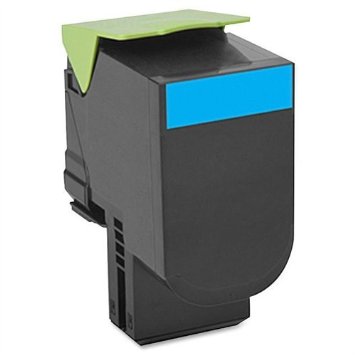 OEM Lexmark 80C1SC0 (801SC) Cyan Laser Toner Cartridge (2,000 Pages)