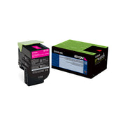 OEM Lexmark 80C1SM0 (801SM) Magenta Laser Toner Cartridge (2,000 Pages)