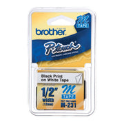 OEM Brother M231 Black on White Tape Cartridge