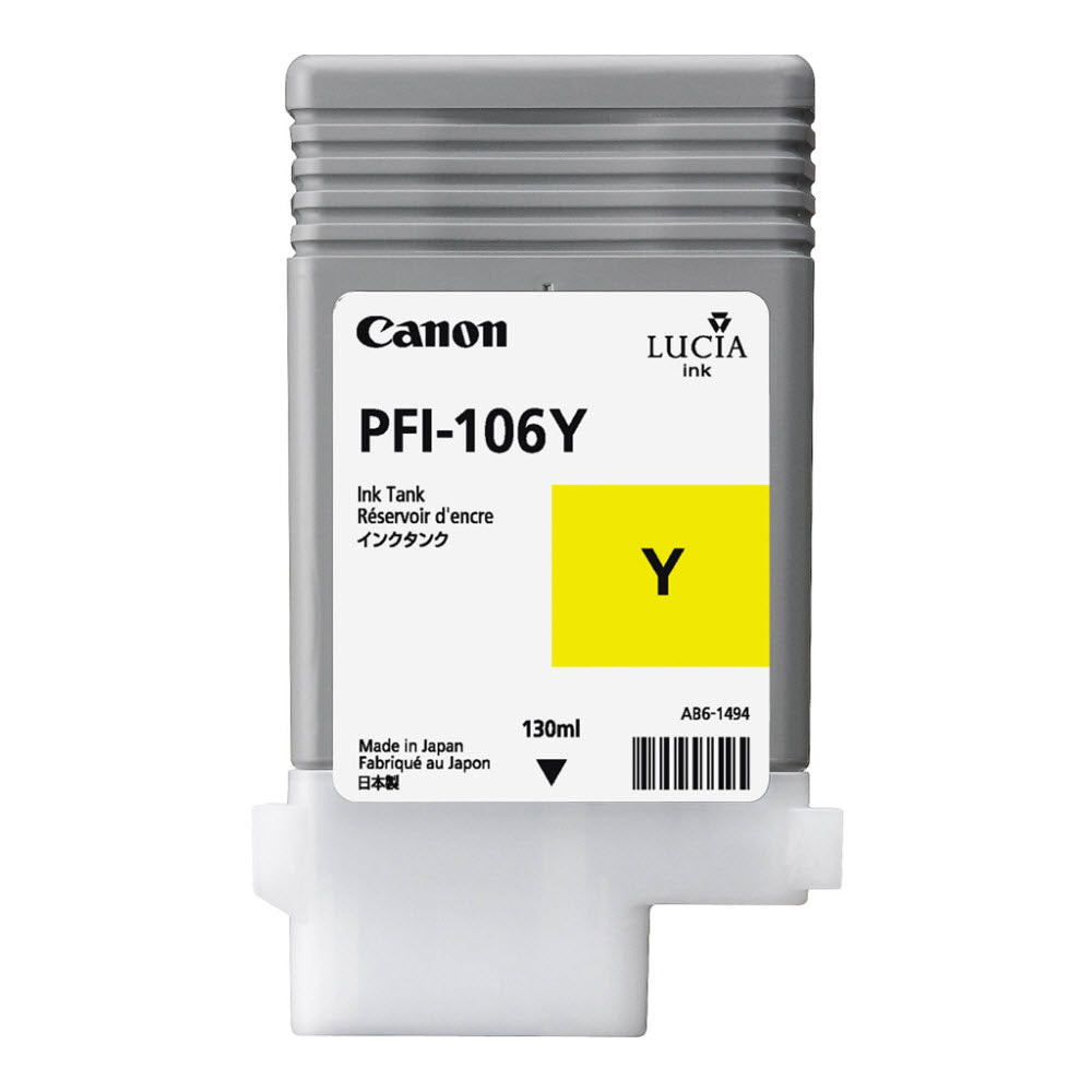OEM Canon 6624B001AA (PFI-106Y) Yellow Ink Cartridge