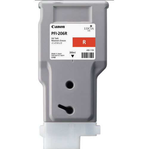 OEM Canon 5309B001AA (PFI-206R) Red Ink Cartridge