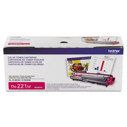 OEM Brother TN-221M Magenta Laser Toner Cartridge (1,400 Pages)