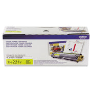OEM Brother TN-221Y Yellow Laser Toner Cartridge (1,400 Pages)