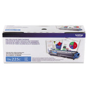 OEM Brother TN-225C High-Yield Cyan Laser Toner Cartridge (2,200 Pages)