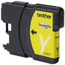 OEM Brother LC65Y Yellow High Yield Ink Cartridge (750 Pages)