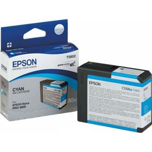 OEM Epson T580200 Pigment Cyan Ink Cartridge