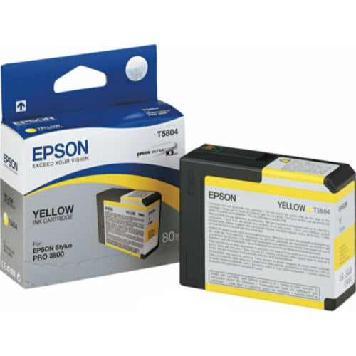 OEM Epson T580400 Pigment Yellow Ink Cartridge