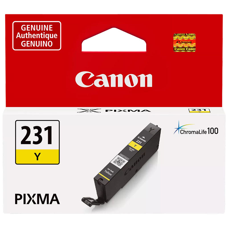 OEM Canon CLI-231 Yellow Ink Tank (400 Pages)