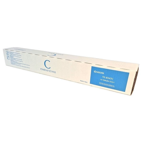 OEM Kyocera Mita TK-8347C Cyan High Yield Toner Cartridge (12,000 Pages)