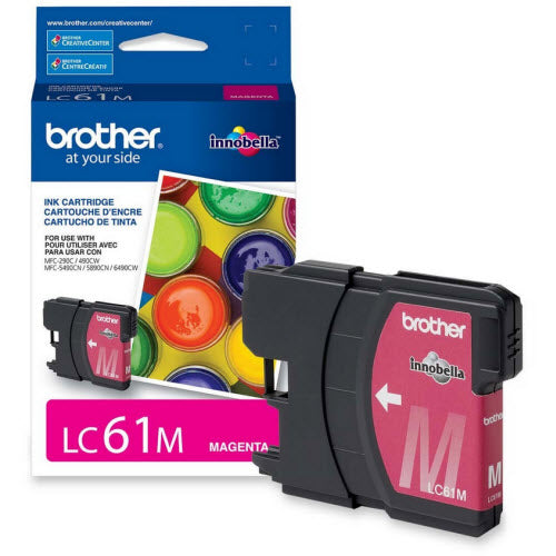 OEM Brother LC61M Magenta Ink Cartridge (325 Pages)