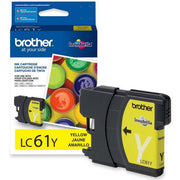 OEM Brother LC61Y Yellow Ink Cartridge (450 Pages)