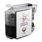 Compatible Brother LC107BK Super High Yield Black Ink Cartridge (1,200 Pages)