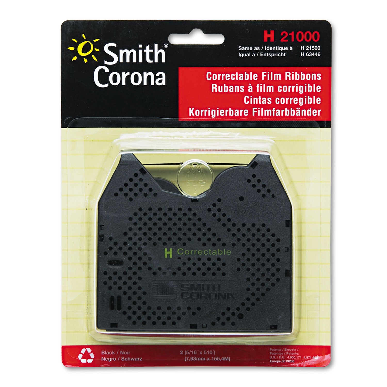 OEM Smith Corona 21000 Black Ribbon Cartridge