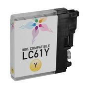 Compatible Brother LC61Y Yellow Ink Cartridge (325 Pages)