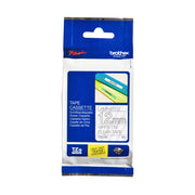 OEM Brother TZe135 White on Clear Tape (1/2")