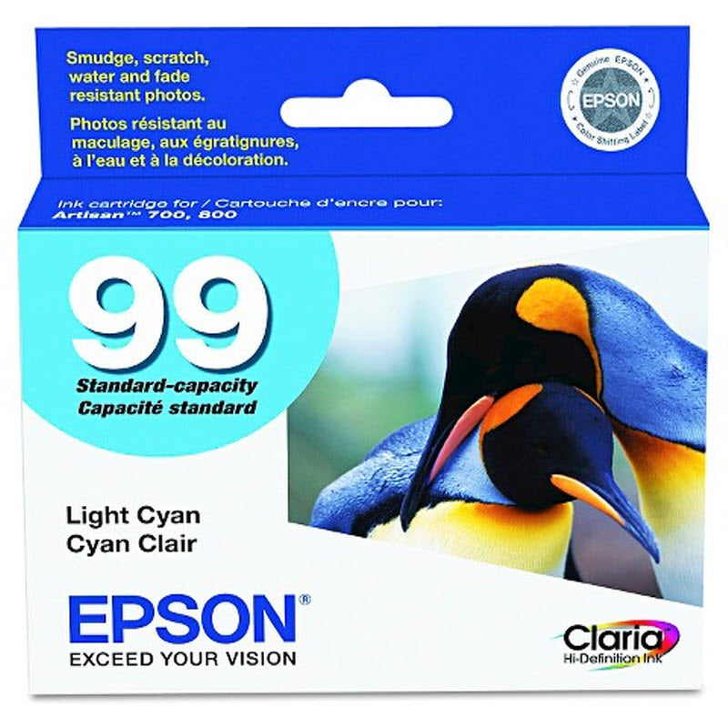 OEM Epson T099520 (T0995) Light Cyan Ink Cartridge (500 Pages)