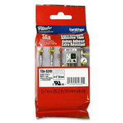 OEM Brother TZeS241 Black on White Tape (3/4")