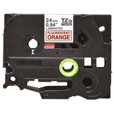 OEM Brother TZeB51 Black on Fluorescent Orange Tape (1")