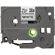 OEM Brother TZE-AF231 Black on White Adhesive Tape Cartridge