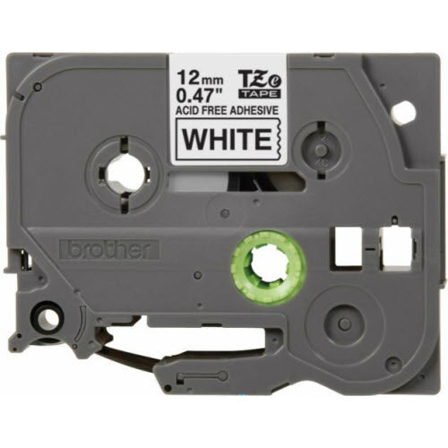 OEM Brother TZE-AF231 Black on White Adhesive Tape Cartridge