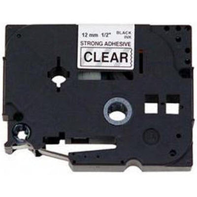 OEM Brother TZAF131 Black on Clear Tape (1/2")