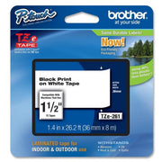 OEM Brother TZe261 Black on White Tape (1 1/2")
