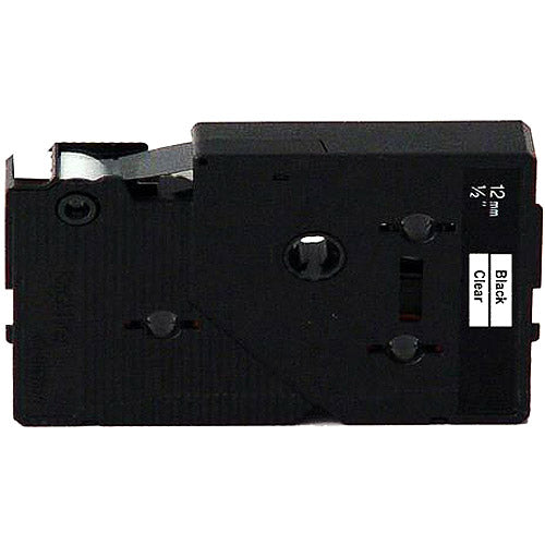 OEM Brother TC10 Black on Clear Tape (1/2")