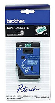 OEM Brother TC8001 Black on Green Tape (1/2")