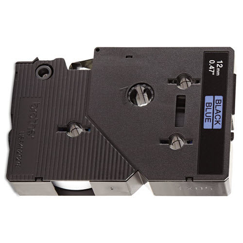 OEM Brother TC6001 Black on Blue Tape (1/2")