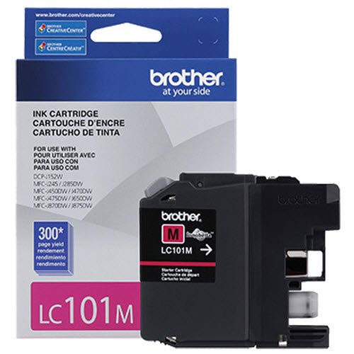 OEM Brother LC101M Magenta Ink Cartridge (300 Pages)