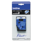 OEM Brother TC64Z1 White on Blue Tape (3/8")