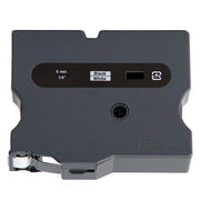 OEM Brother TX2111 Black on White Tape (1/4")