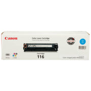 OEM Canon 116 Cyan Laser Toner Cartridge (1,500 Pages)