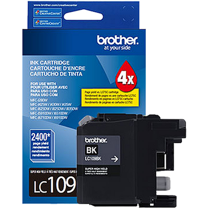 OEM Brother LC109BK Black Ink Cartridge (2,400 Pages)