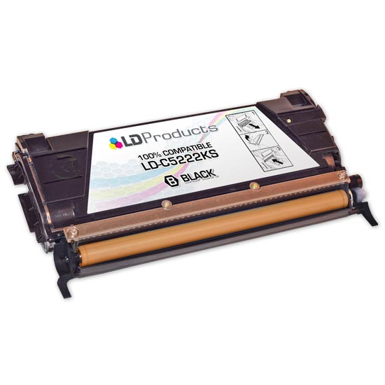 Remanufactured Lexmark C5222KS Black Laser Toner Cartridge (4,000 Pages)