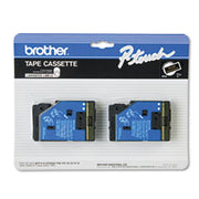 OEM Brother TC33 Gold on Black Tape 2-Pack (1/2")