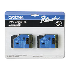 OEM Brother TC33 Gold on Black Tape 2-Pack (1/2")