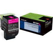 OEM Lexmark 80C1XM0 High Yield Magenta Toner Cartridge (4,000 Pages)