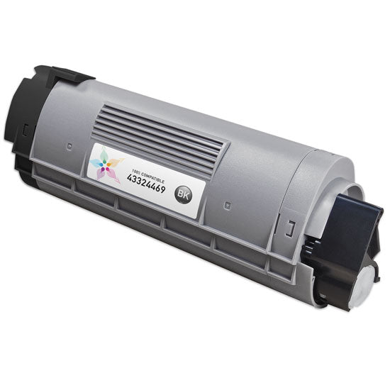 Compatible Okidata 43324469 Black Laser Toner Cartridge (5,000 Pages)