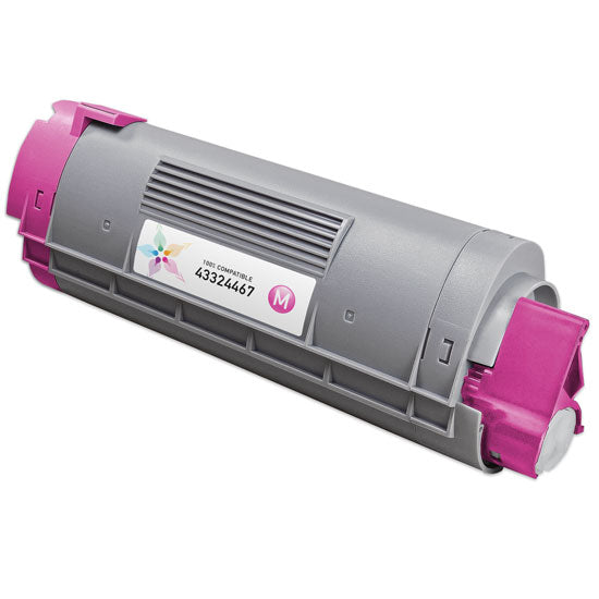 Compatible Okidata 43324467 Magenta Laser Toner Cartridge (4,000 Pages)